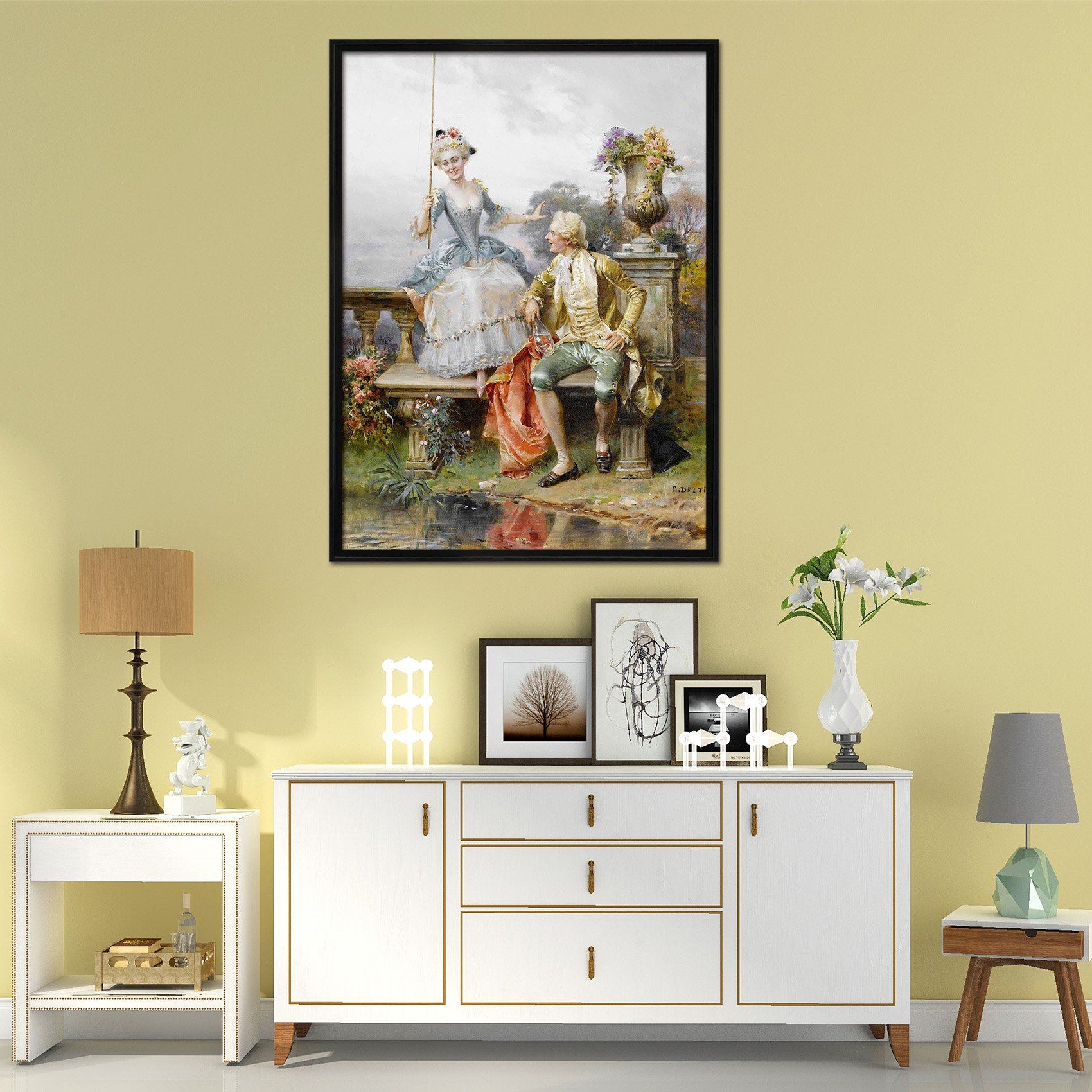 3D Talk About 148 Fake Framed Print Painting Wallpaper AJ Creativity Home