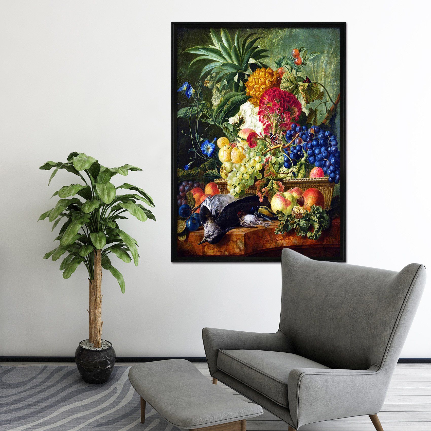 3D Fruit Painting 140 Fake Framed Print Painting Wallpaper AJ Creativity Home