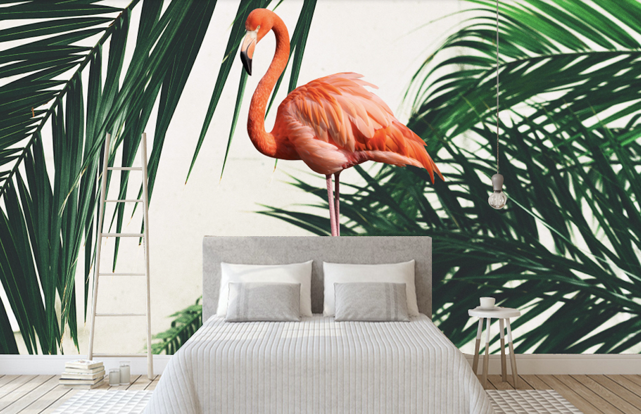 3D Flamingo Bird WG324 Wall Murals