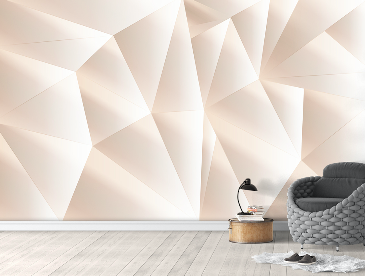 3D Pink Triangle WG114 Wall Murals