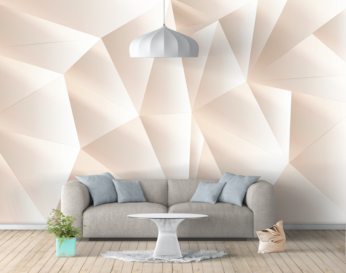 3D Pink Triangle WG114 Wall Murals