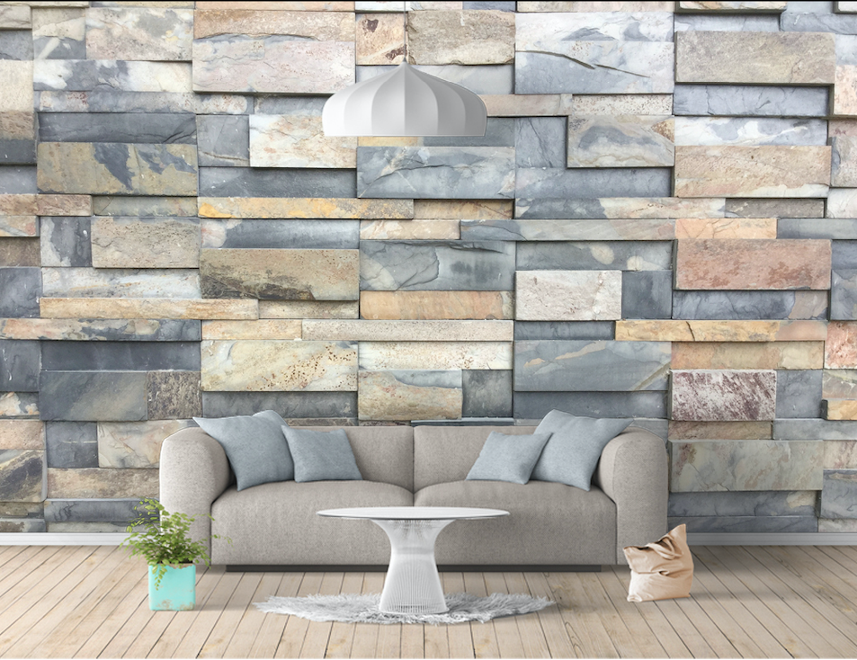 3D Stone Brick WG244 Wall Murals