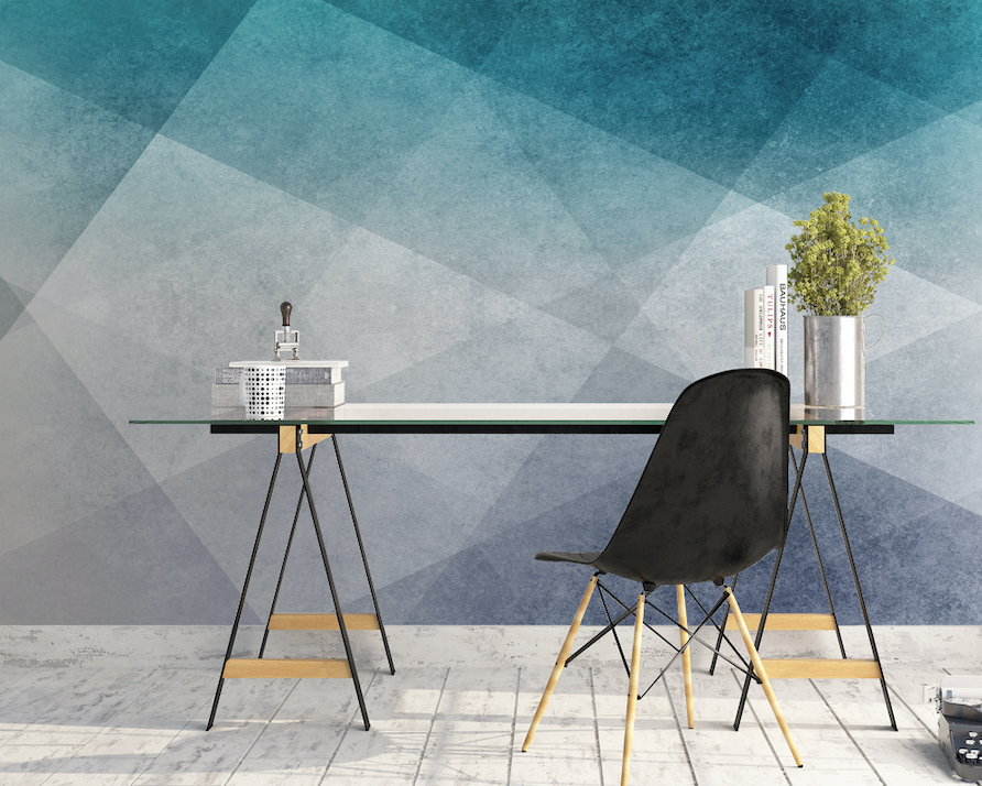 3D Green Gradient Wall WG255 Wall Murals