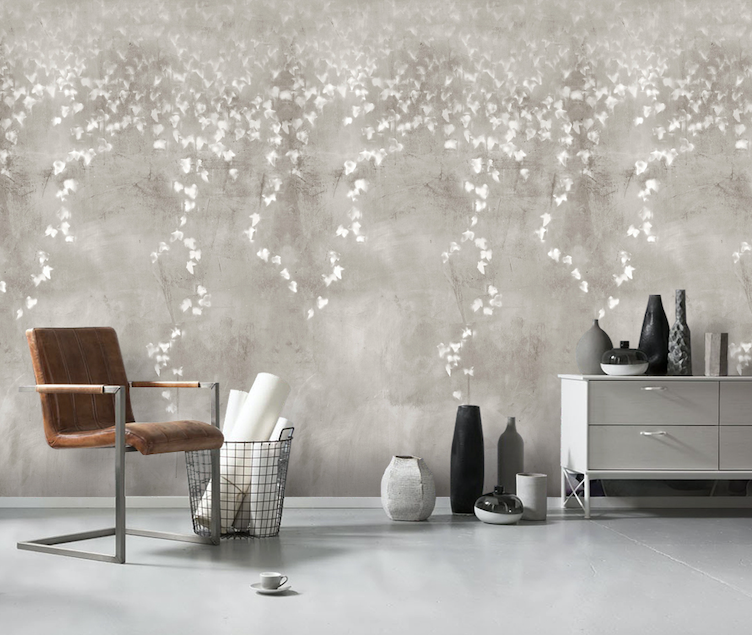 3D White Vine Graffiti WG196 Wall Murals