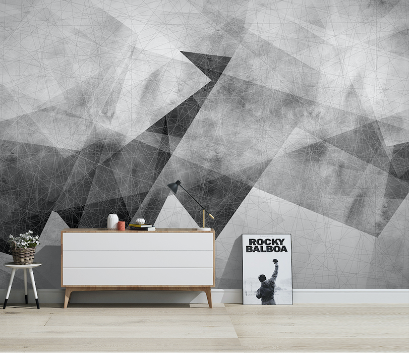 3D Black Transparent WG056 Wall Murals
