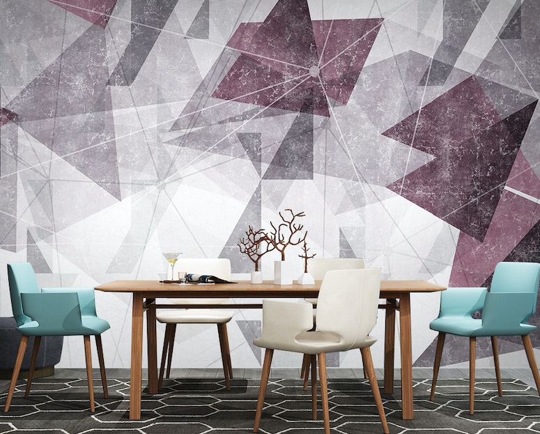 3D Red Graphics Shape WG064 Wall Murals