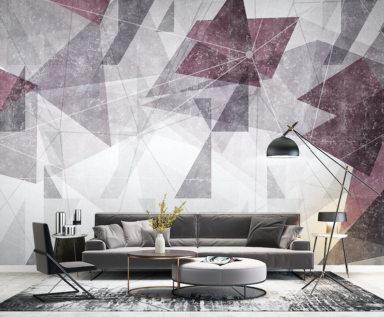 3D Red Graphics Shape WG064 Wall Murals