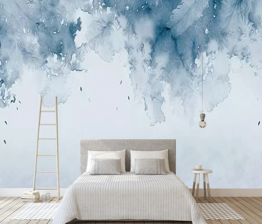 3D Abstract Blue WG163 Wall Murals