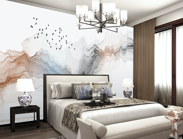 3D Color Waves WG191 Wall Murals