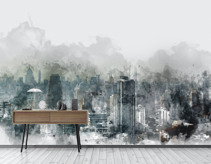 3D City Painting WG238 Wall Murals