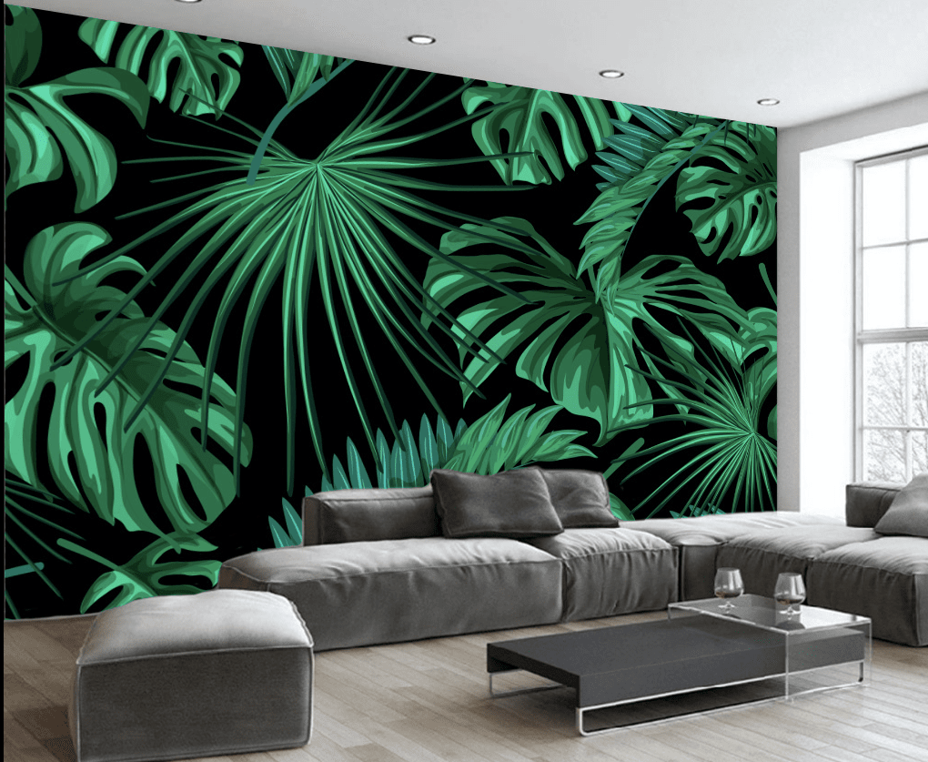 3D Forest Leaves WG309 Wall Murals Wallpaper AJ Wallpaper 2