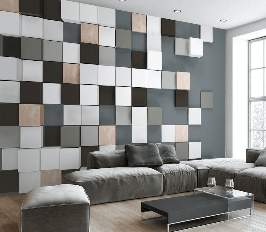 3D Colored Square WG220 Wall Murals Wallpaper AJ Wallpaper 2