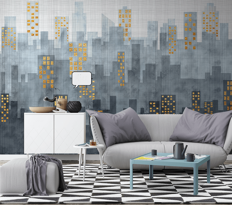 3D Grey Tall Building WG043 Wall Murals Wallpaper AJ Wallpaper 2