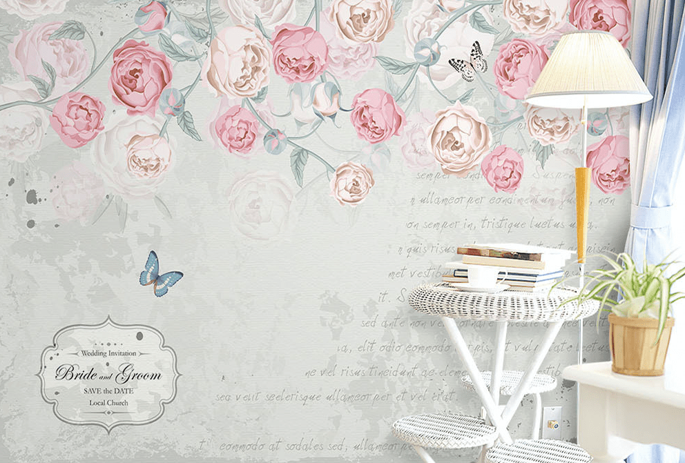 3D Color Rose WG241 Wall Murals Wallpaper AJ Wallpaper 2