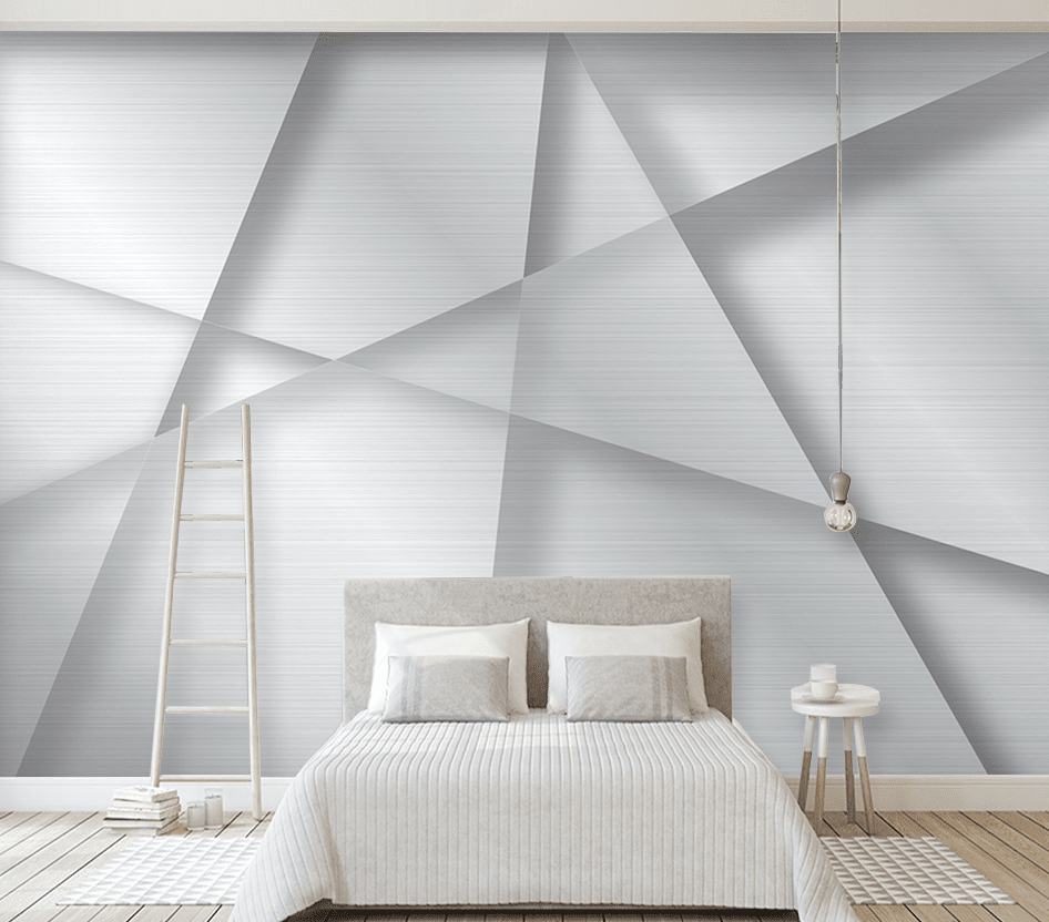 3D White Lines WG068 Wall Murals Wallpaper AJ Wallpaper 2