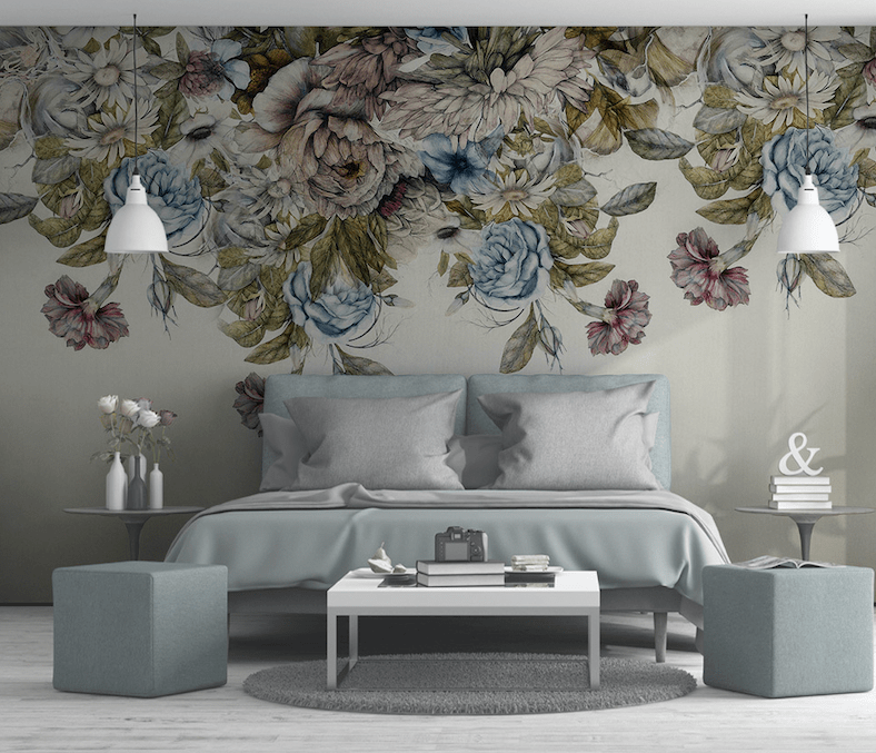 3D Blue Rose WG124 Wall Murals Wallpaper AJ Wallpaper 2
