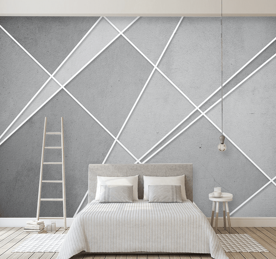 3D Gray Pattern WG087 Wall Murals Wallpaper AJ Wallpaper 2