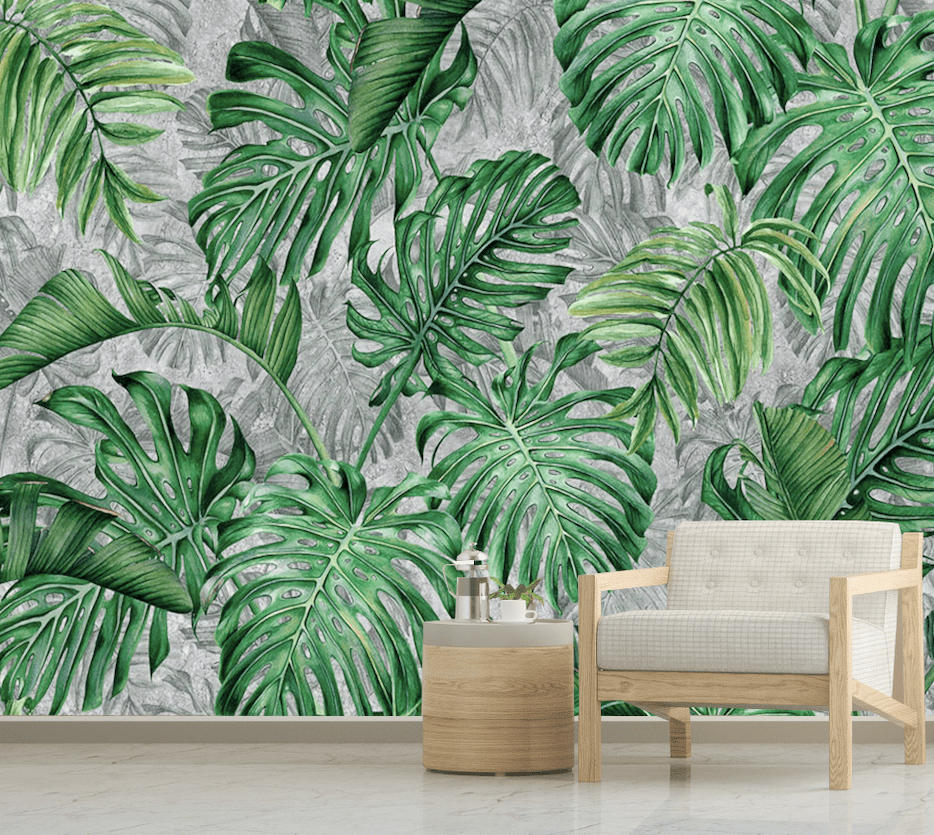 3D Banana Leaf WG222 Wall Murals Wallpaper AJ Wallpaper 2