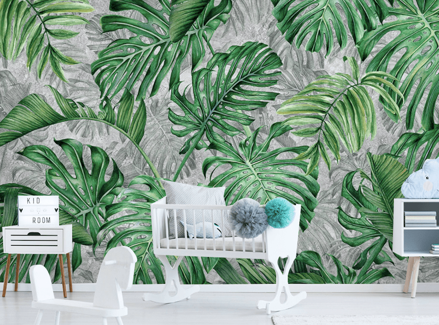 3D Banana Leaf WG222 Wall Murals Wallpaper AJ Wallpaper 2