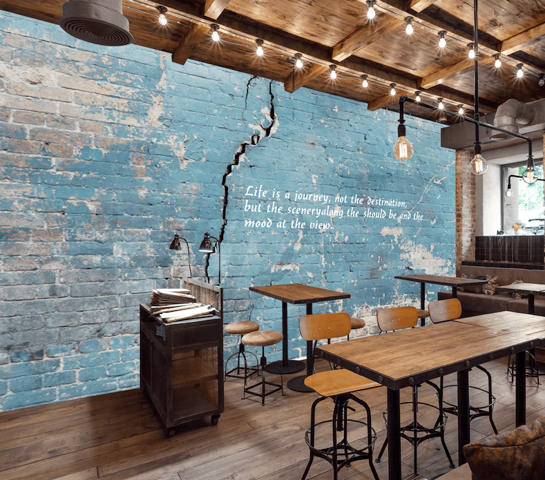 3D Blue Wall WG272 Wall Murals Wallpaper AJ Wallpaper 2