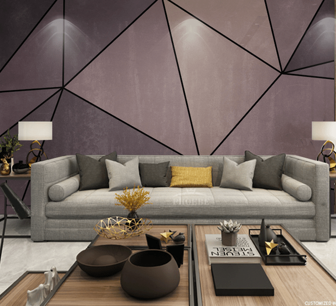 3D Black Triangle WG164 Wall Murals Wallpaper AJ Wallpaper 2
