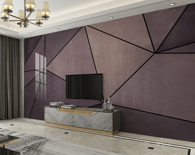 3D Black Triangle WG164 Wall Murals Wallpaper AJ Wallpaper 2
