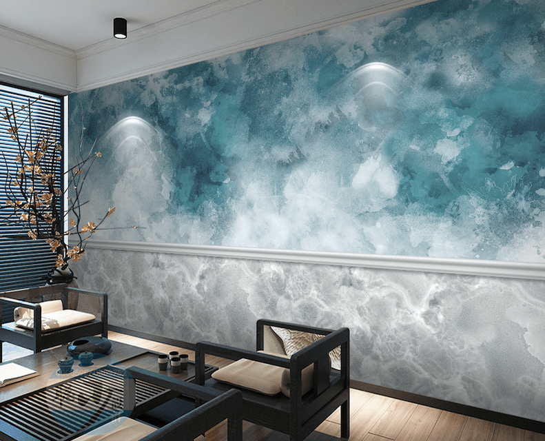 3D Blue Art WG323 Wall Murals Wallpaper AJ Wallpaper 2