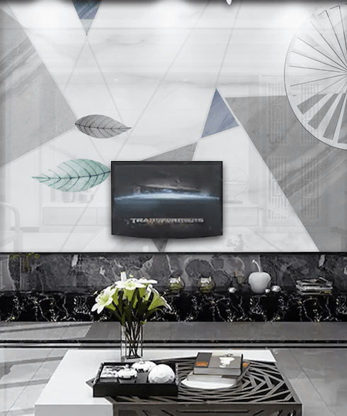 3D Leaf Geometry WG321 Wall Murals Wallpaper AJ Wallpaper 2