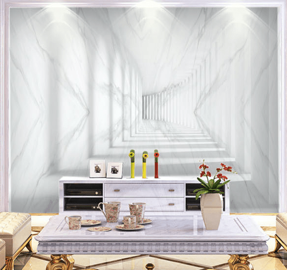 3D White Pattern WG307 Wall Murals Wallpaper AJ Wallpaper 2
