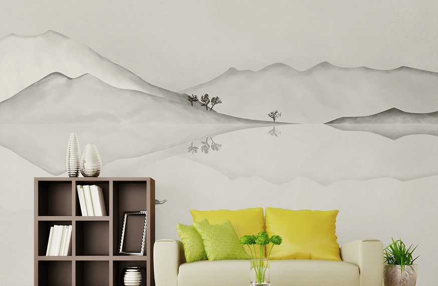 3D Sketch Valley WG185 Wall Murals Wallpaper AJ Wallpaper 2