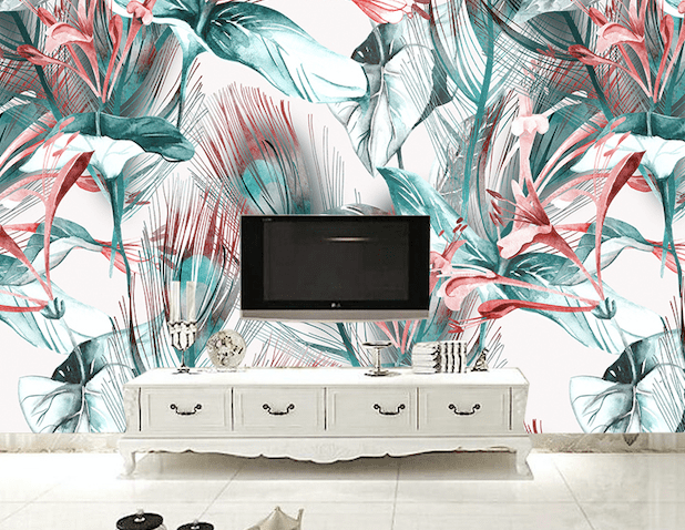 3D Red Flowers WG144 Wall Murals Wallpaper AJ Wallpaper 2