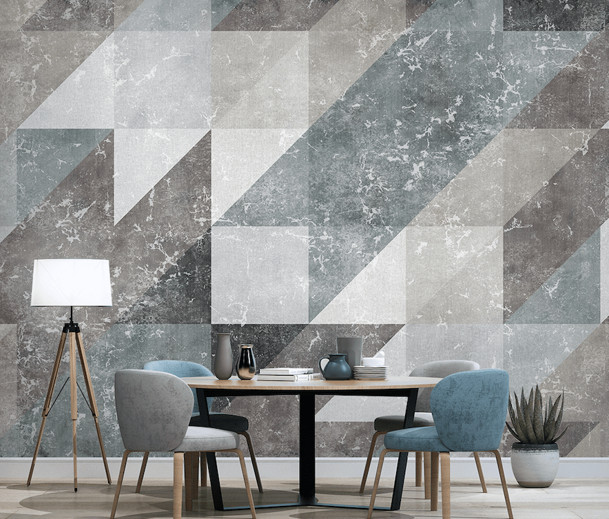 3D Grey Minimalism WG045 Wall Murals Wallpaper AJ Wallpaper 2