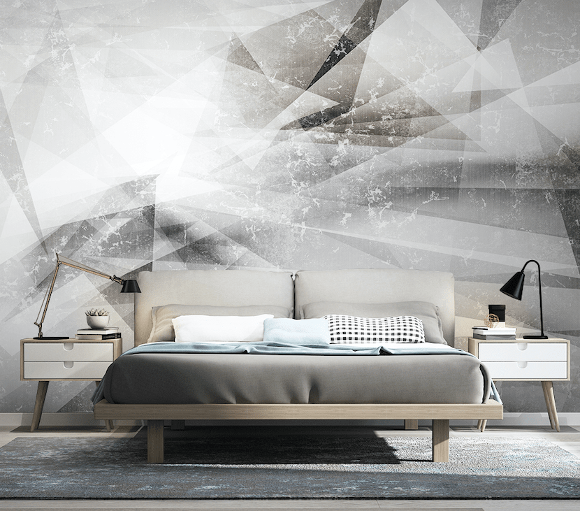 3D Grey Minimalism WG046 Wall Murals Wallpaper AJ Wallpaper 2