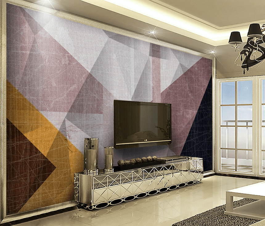 3D Modern Geometry WG059 Wall Murals Wallpaper AJ Wallpaper 2