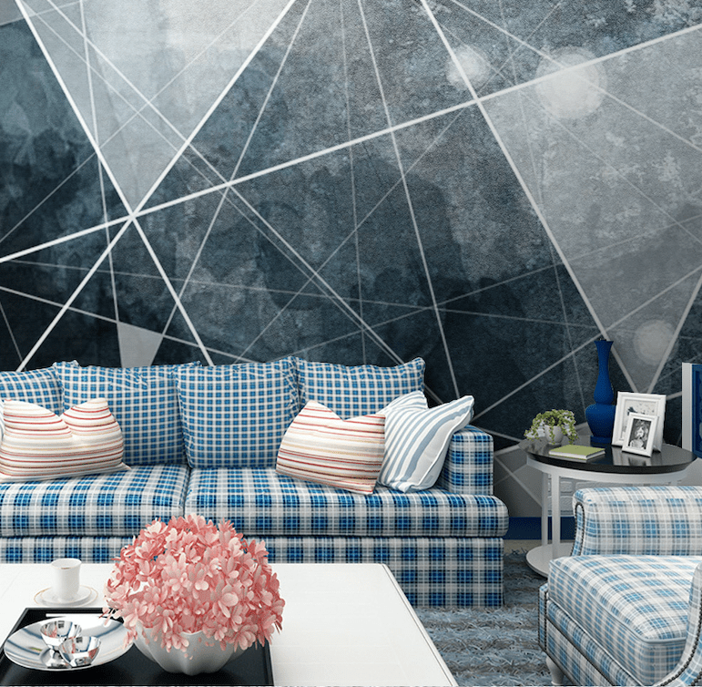 3D Grey Geometry WG058 Wall Murals Wallpaper AJ Wallpaper 2