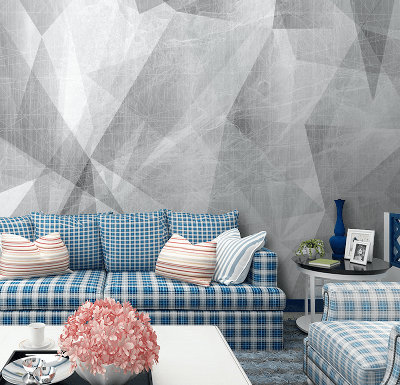 3D Gray Pattern WG088 Wall Murals Wallpaper AJ Wallpaper 2