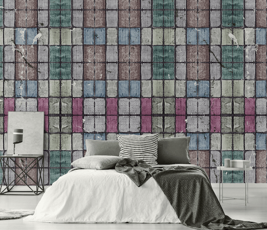 3D Colored Bricks WG096 Wall Murals Wallpaper AJ Wallpaper 2