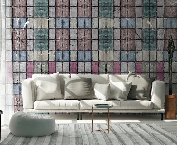 3D Colored Bricks WG096 Wall Murals Wallpaper AJ Wallpaper 2