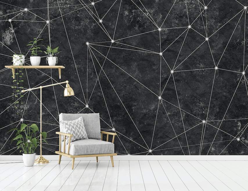 3D Triangle Light Spot WG092 Wall Murals Wallpaper AJ Wallpaper 2