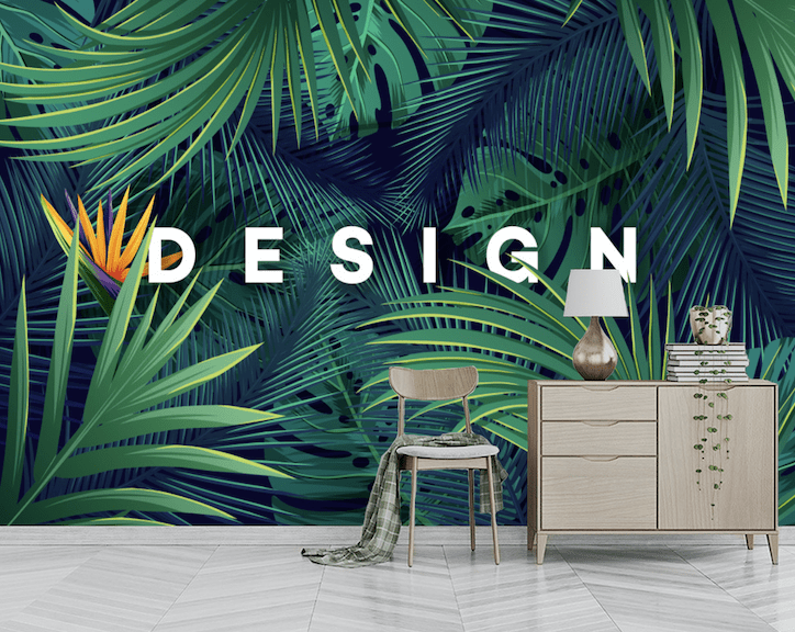 3D Green Leaf WG114 Wall Murals Wallpaper AJ Wallpaper 2