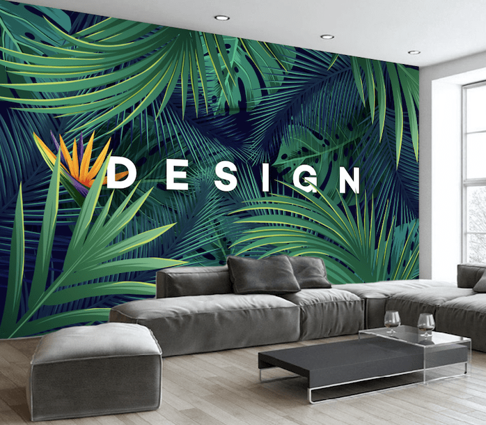 3D Green Leaf WG114 Wall Murals Wallpaper AJ Wallpaper 2