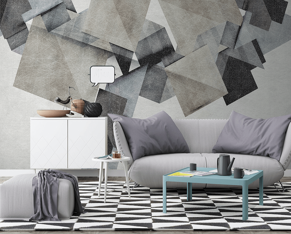 3D Simple Gray WG136 Wall Murals Wallpaper AJ Wallpaper 2