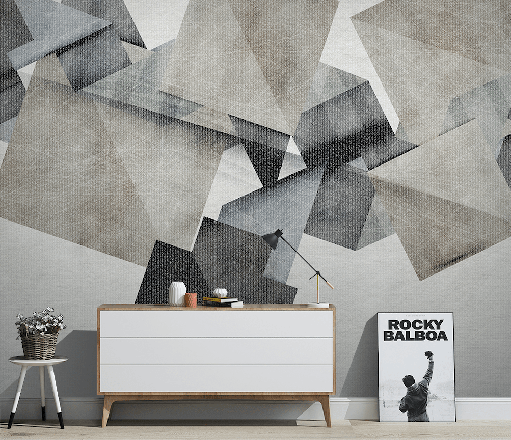 3D Simple Gray WG136 Wall Murals Wallpaper AJ Wallpaper 2
