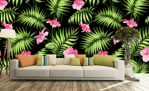 3D Pink Flowers WG167 Wall Murals Wallpaper AJ Wallpaper 2