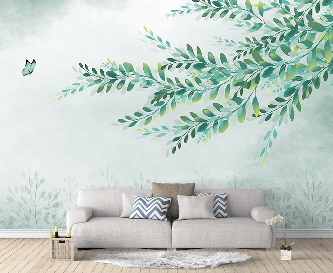 3D Forest Leaves WG192 Wall Murals Wallpaper AJ Wallpaper 2
