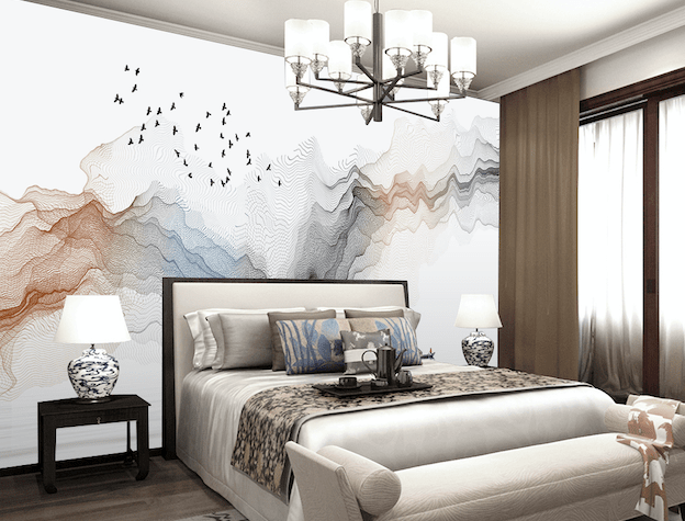 3D Color Wave WG189 Wall Murals Wallpaper AJ Wallpaper 2
