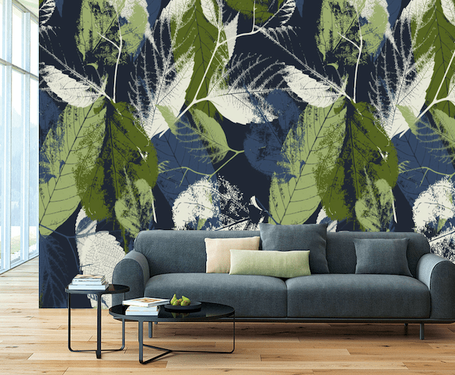 3D Green Leaf WG235 Wall Murals Wallpaper AJ Wallpaper 2