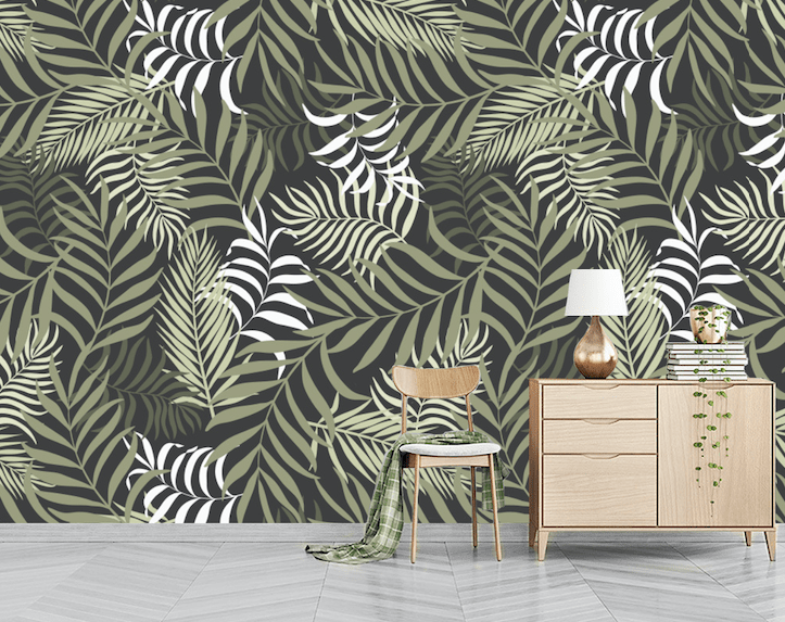 3D Green Leaf WG244 Wall Murals Wallpaper AJ Wallpaper 2