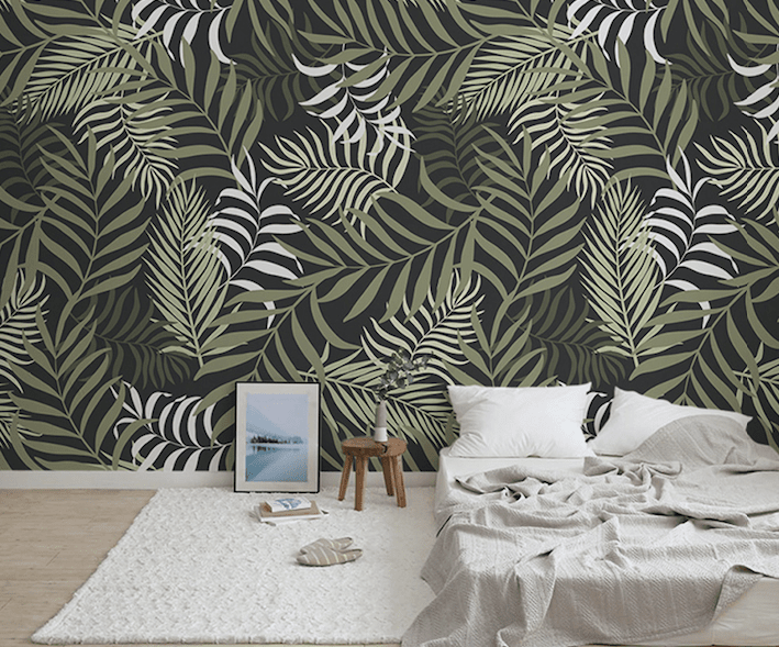 3D Green Leaf WG244 Wall Murals Wallpaper AJ Wallpaper 2