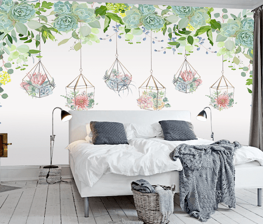 3D Color Bouquet WG243 Wall Murals Wallpaper AJ Wallpaper 2